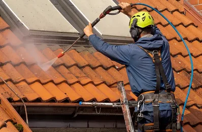 Démoussage et hydrofuge de toiture à Tréflaouénan